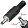 Wtyk DC 1,4 / 3,5 mm krótki