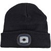 IWH 040007 Knit hat Knitted Cap Black with Rechargeable LED 120 lm