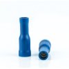 Insulated round plug sleeve, 4 mm, 1.5 to 2.5 mm², AWG 16 to 14, brass, tin-plated, blue, BYB-4-07F5037