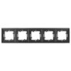 OPAL Ramka pięciokrotna czarny mat Ra-5 Op CZ/MAT