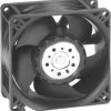 DC axial fan, 24 V, 80 x 80 x 38 mm, 190 m³/h, 66 dB, ball bearing, ebm-papst 8214 J/H3