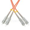 Patchcord SC/UPC-SC/UPC, MM, 50/125, dupleks, włókno OM2, 0,5 m