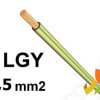 Przewód LGY 2,5 mm2 żółto-zielony (450/750V) jednożyłowy linka H07V-K (krążki 100m) IG2001.13 BITNER