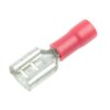 Konektor izolowany żeński 6,3mm czerwony (10szt)