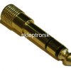Przejście Jack/Jack 6,3 WT/GN 3,5 st. metal pozł