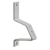 Enclosure feet, angled, steel, (W x H x D) 18 x 97 x 48 mm, silver, for mounting rail, 1610110000
