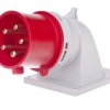 Wtyczka tablicowa kątowa 32A 5P 400V czerwona IP44 77725-6