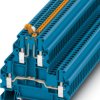 Knife disconnect terminal, screw connection, 0.14-4.0 mm², 4 pole, 16 A, 6 kV, blue, 3044641