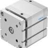 Siłownik kompaktowy skok: 40mm Festo Ø 100mm dwustronnego działania Action ADNGF-100-40-PPS-A