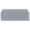 WAGO 283-325 2.5mm 2-conductor Front Entry End Plate Grey