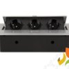 Gniazdo wpuszczane w blat 3x230V gruby rant srebrny OR-AE-1335/G ORNO