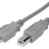 KAB120AB-02-W Kabel USB - z jednej strony wtyk USB typu A z drugiej wtyk B - jasny 2m
