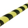 VISO PU 208 NJ Porfil ochronny z szczeliną czarny, żółty (Ø x D) 40 mm x 750 mm