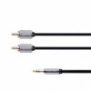 Przyłącze Jack 3.5mm stereo - 2xRCA 3m