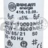 Kond. silnikowy rozruch. 6,0uF 425V konektor śruba