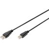 Digitus AK-300102-018-S USB cable USB 2.0 USB-A plug, USB-B plug 1.80 m Black
