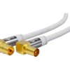 ANT-90-M/F-1000-WH Kabel 10m PVC biały 75 Obsługa: 4K, FullHD, UHD 2160p