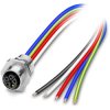 Sensor actuator cable, M12-cable socket, straightto open end, 2m, 5 poles