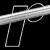 0052JD/SB ERSADUR soldering tip for ERSA 50 S (0155JD) chisel shaped, bent
