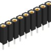 Socket header, 9 pole, pitch 2.54 mm, straight, 10026694