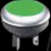 1.15.210.121/2500 Pushbutton, Lumo key 16, 1NO, aperture: Translucent green