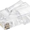 TRU COMPONENTS Złącze wtykowe RJ 45 TC-9202516 złącze męskie proste Ilość pinów 8P8C przeźroczysty 5 szt.