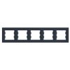 ASFORA Ramka 5 pięciokrotna pozioma antracyt EPH5800571 SCHNEIDER ELECTRIC