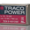 Przetwornica DC-DC, 8W, Uwe 18 → 75 V DC, Uwy 12V dc, Iwy 666mA Tak, TRACOPOWER Nie