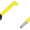 Sensor actuator cable, M8 cable socket, straight, A to open end, 4 pole, 2 m, PVC, yellow, 3 A, 456519