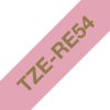 Brother TZERE54 Brother TZE-RE54 label-making tape Gold on Pink