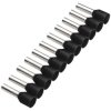Cimco 187503 Ferrule 1.5 mm² Partially insulated Black 500 pcs Ferrules