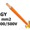 Przewód LGY 1,0 mm2 pomarańczowy (300/500V) jednożyłowy linka H05V-K (krążki 100m) IG2052.04 BITNER