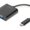 Adapter graficzny VGA 1080p FHD na USB 3.1-C czarny dł. 15cm DA-70853
