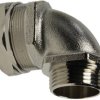 90° hose screw fitting, NPT 3/4", brass, nickel-plated, IP67, metal, 61803841