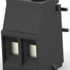 PCB terminal, 2 pole, pitch 5 mm, AWG 30-12, 17.5 A, cage clamp, black, 2363963-2