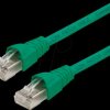 100008029 Patch cord RJ45 Cat.6A S/FTP 0,25 m green