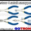 Zestaw 4 sztuk mini szczypiec dla elektroników