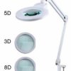 UM271.05LED1200 Lupa z podświetlaniem LED (1200lm), z wysięgnikiem - przykręcana - 3 soczewki 3D, 5D, 8D (średnica soczewki: 127