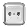 TOPAZ Gniazdo antenowe RTV końcowe GAP-T/K srebrne