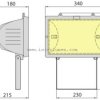 B15 1500W czarny R7s/254mm Brilum 0028