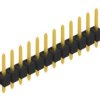 Pin header, 12 pole, pitch 2.54 mm, straight, black, 10046138