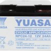 Akumulator ołowiowy Yuasa NPC24-12 NPC24-12, AGM, 12 V, 24 Ah