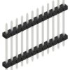 Pin header, 12 pole, pitch 2 mm, straight, black, SLY512212Z