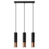 Lampa wisząca LOOPEZ 3L czarny/miedź