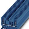 Through terminal block, spring-cage/plug-in connection, 0.08-4.0 mm², 2 pole, 24 A, 6 kV, blue, 3042094