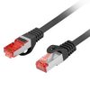 Patchcord kat.6 s/ftp lszh cu 20m czarny fluke passed lanberg PCF6-10CU-2000-BK