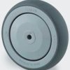 Kółko do wózka, Lite, Guma, Szary, obc.: 100kg, śred.: 200mm, szer.: 32mm