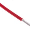 Przewód montażowy 0,6mm² Czerwony RS PRO PTFE 20 AWG 300 V dł. 100m 19/0,2 mm 200°C BS 3G 210:1996