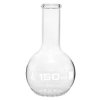 LabGlass Flat Bottom Boiling Flask Narrow Neck with Beaded Rim 150ml Pack of 12