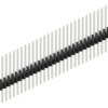 Pin header, 30 pole, pitch 1.27 mm, straight, black, 10060738